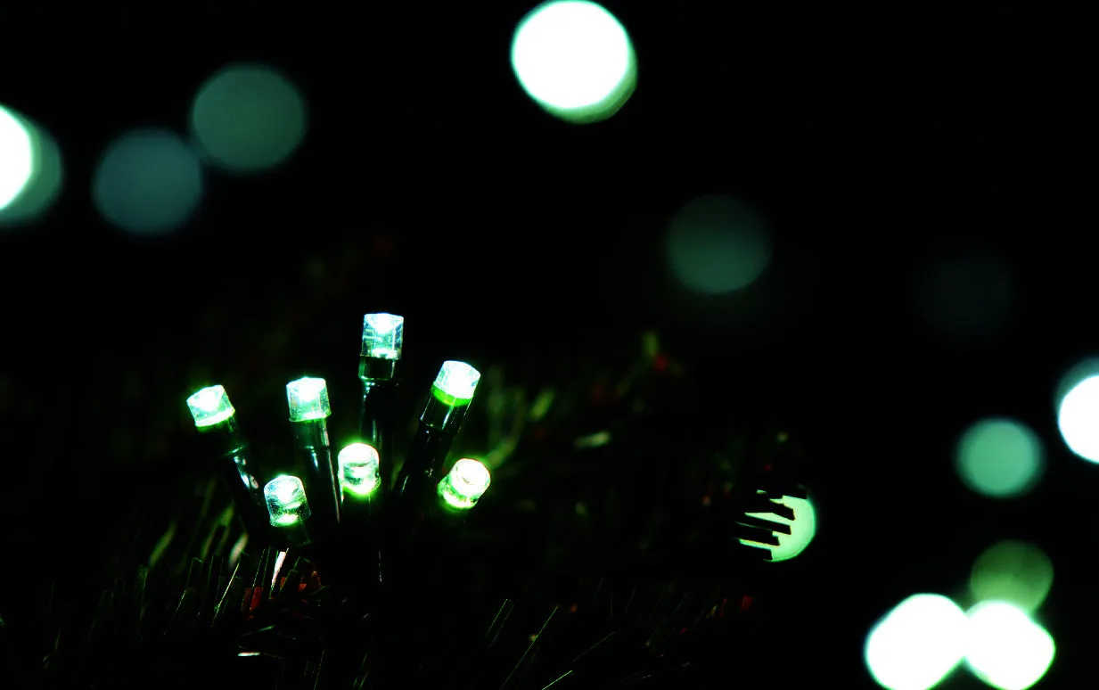 300 White Solar LED String Lights | Outdoor Garden and Party Lighting