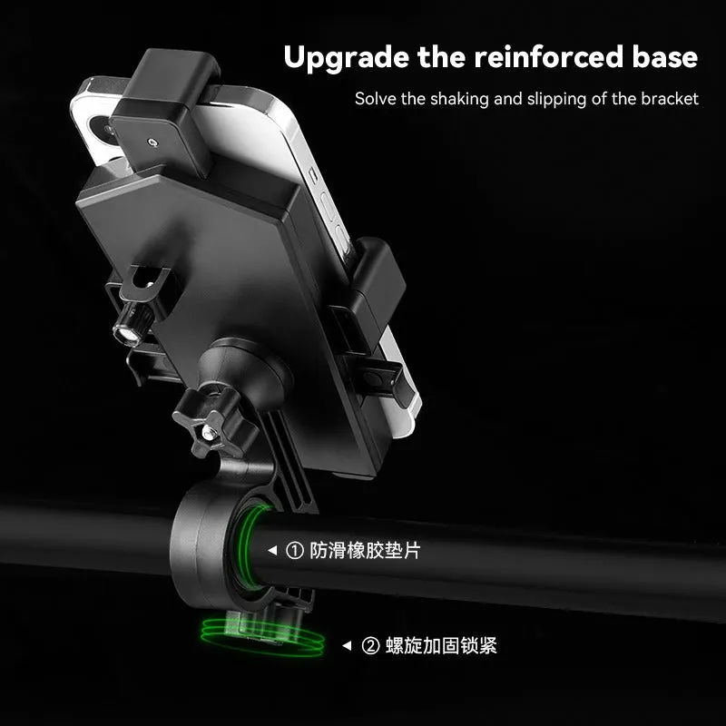 360 Shockproof Phone Holder  Scooter, E-Bike & Motorcycle Mount