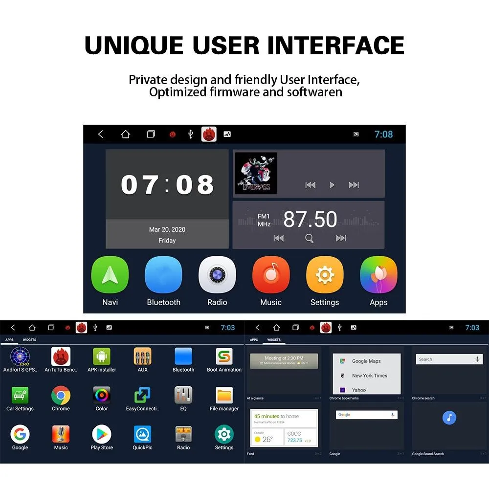 7 Inch Android Car Multimedia Player With Navigation Bluetooth Reversing Camera - Fits Volkswagen - Android 10.0 - 1   16G - Standard   4Lights