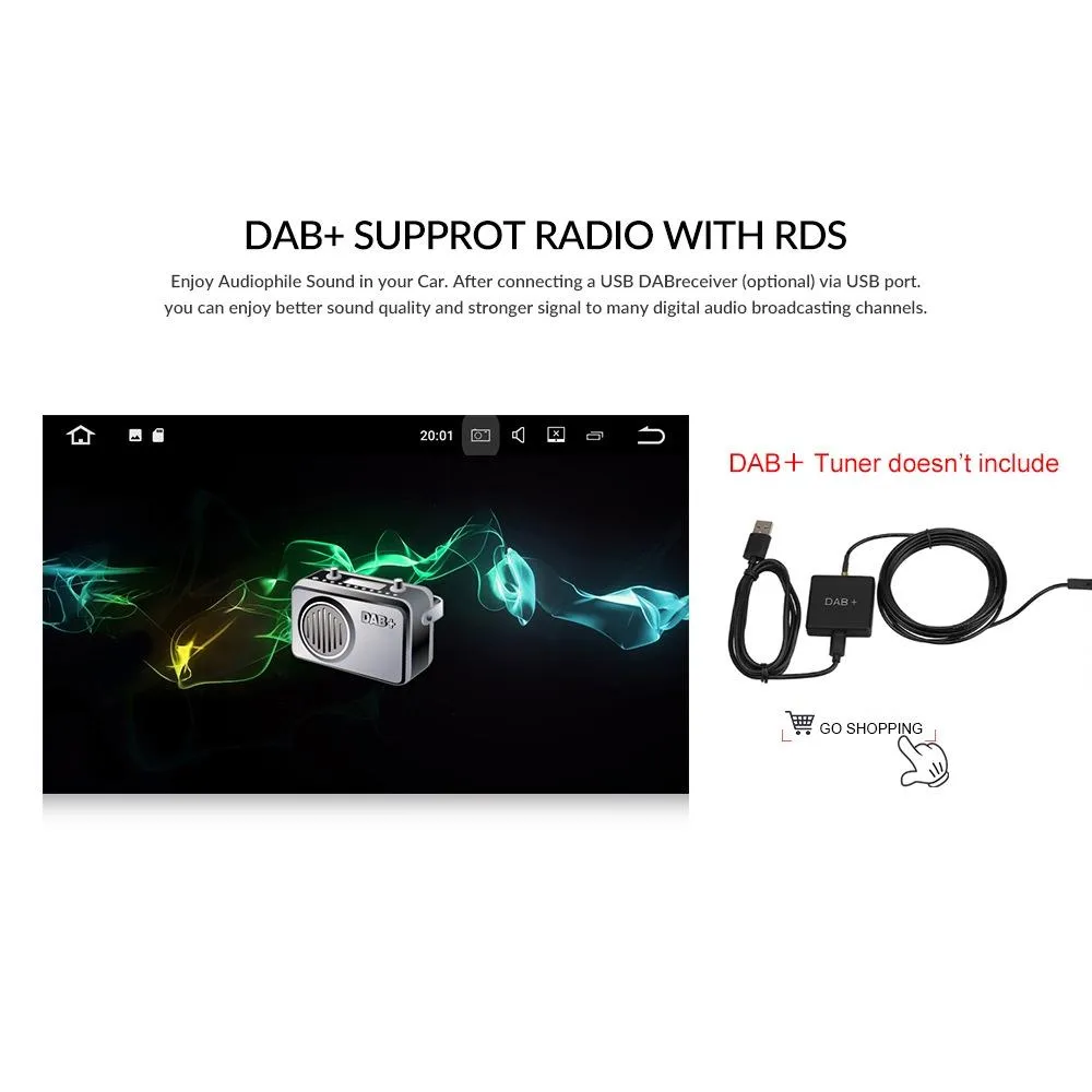 7 Inch Android Car Navigation Player For Volkswagen - 2   32G Wireless Carplay 12 Lights Camera
