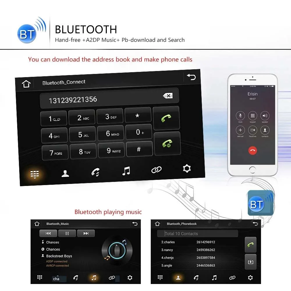 7 Inch Android Car Navigation Player For Volkswagen - 2   32G Wireless Carplay 12 Lights Camera