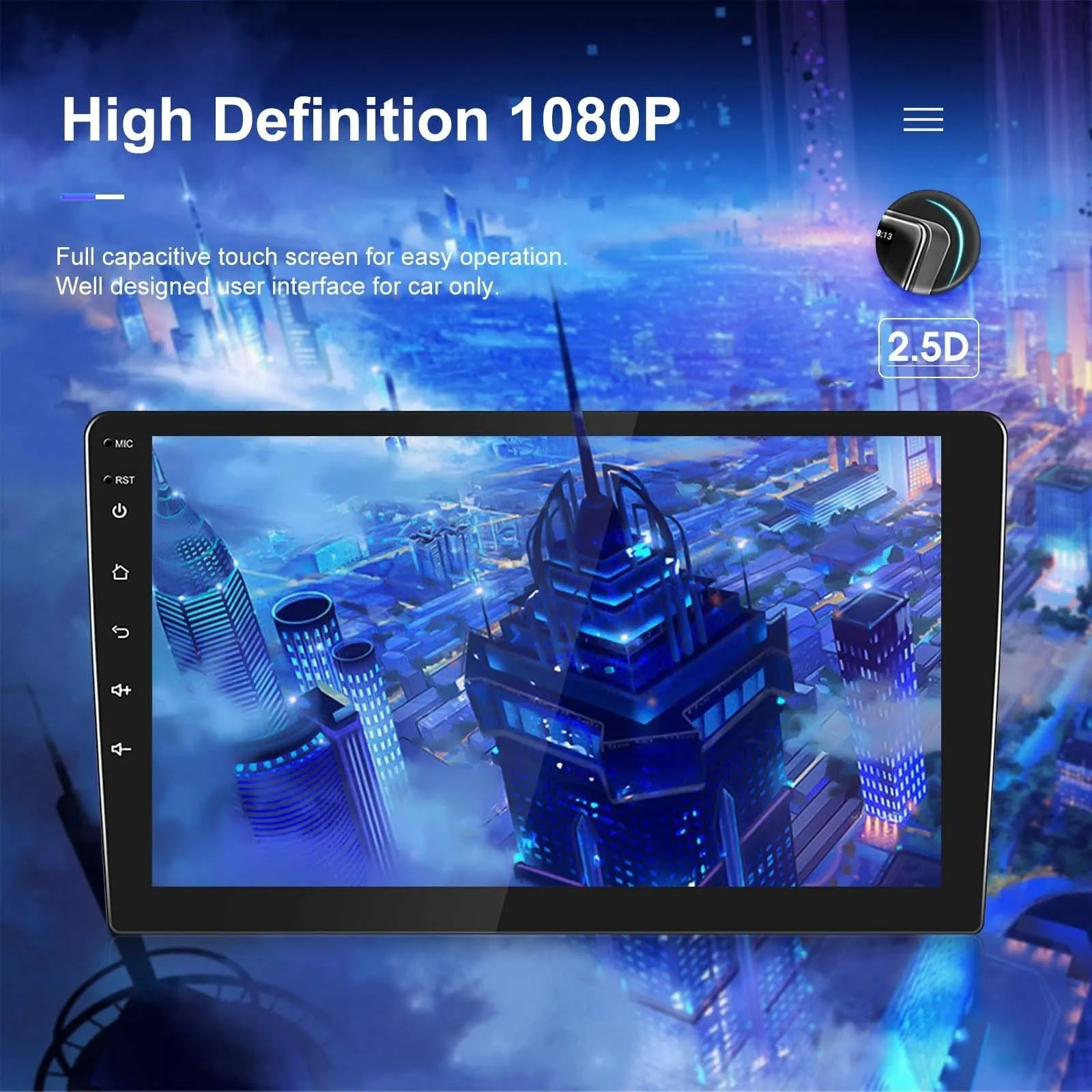 9 Inch Car Android Navigation Screen With Carplay - 2   64G Standard   Ahd Camera