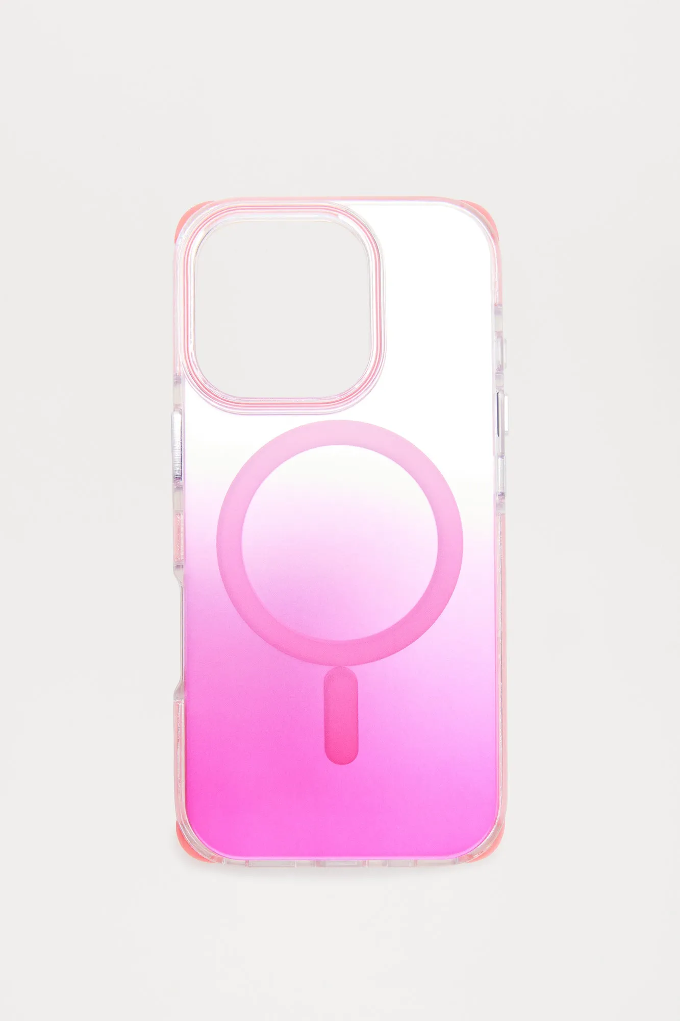 Alanna iPhone 16 Pro Case With Magnet Ring - Pink