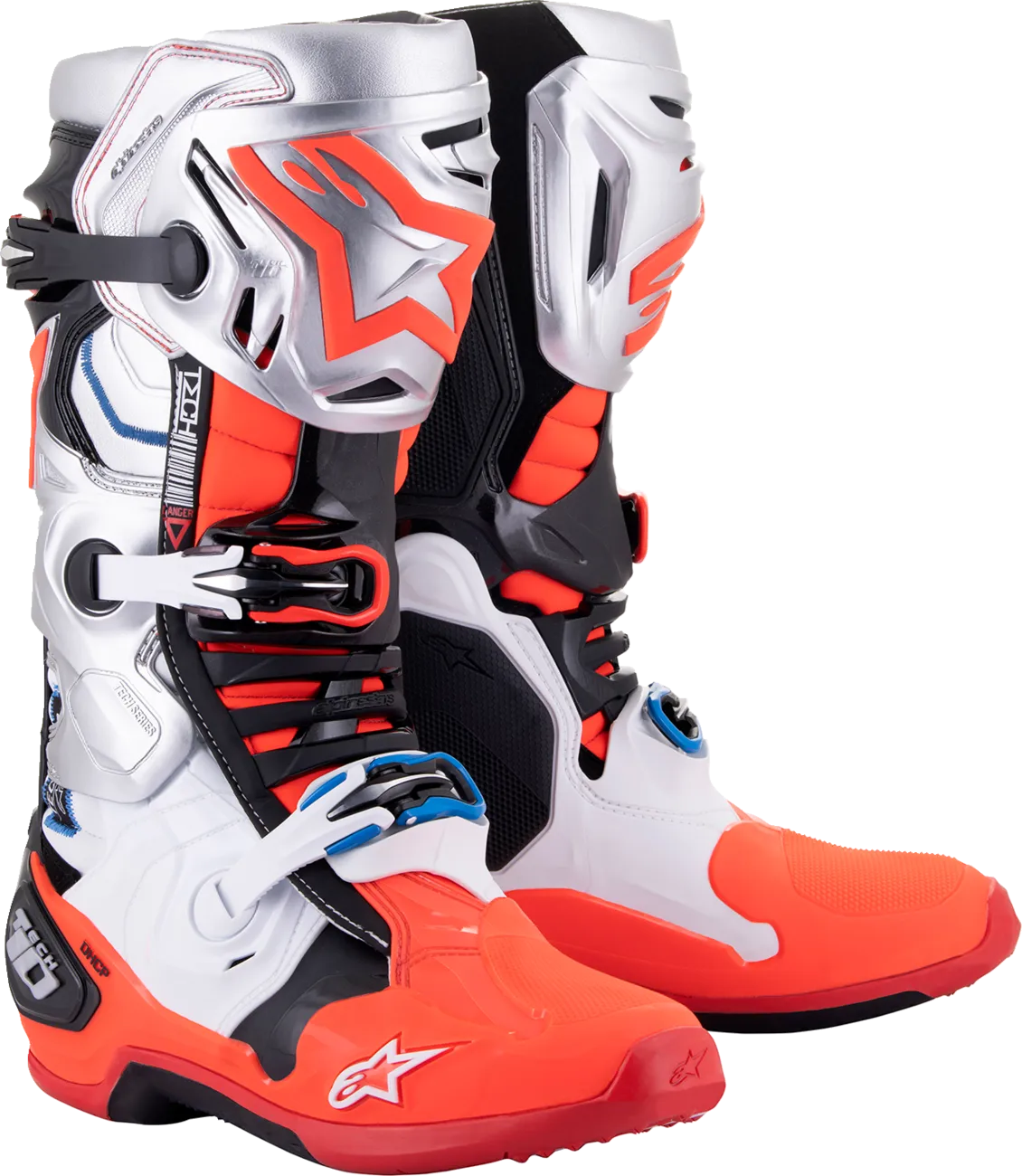 ALPINESTARS Limited Edition Vision Tech 10 Boots - Black/White/Silver/Red - US 10 2010020-1283-10
