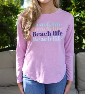 Beach Life Long Sleeve Top