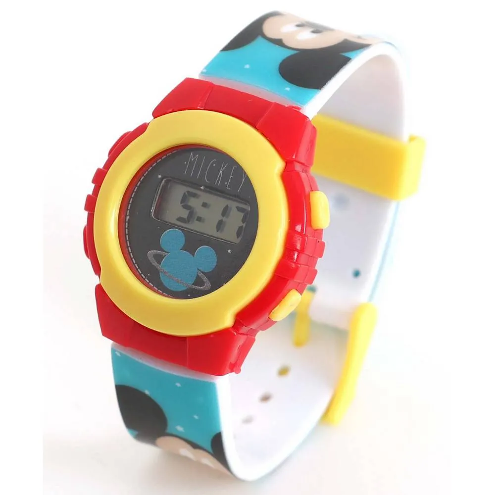 Blue Mickey Mouse Printed Digital Watch
