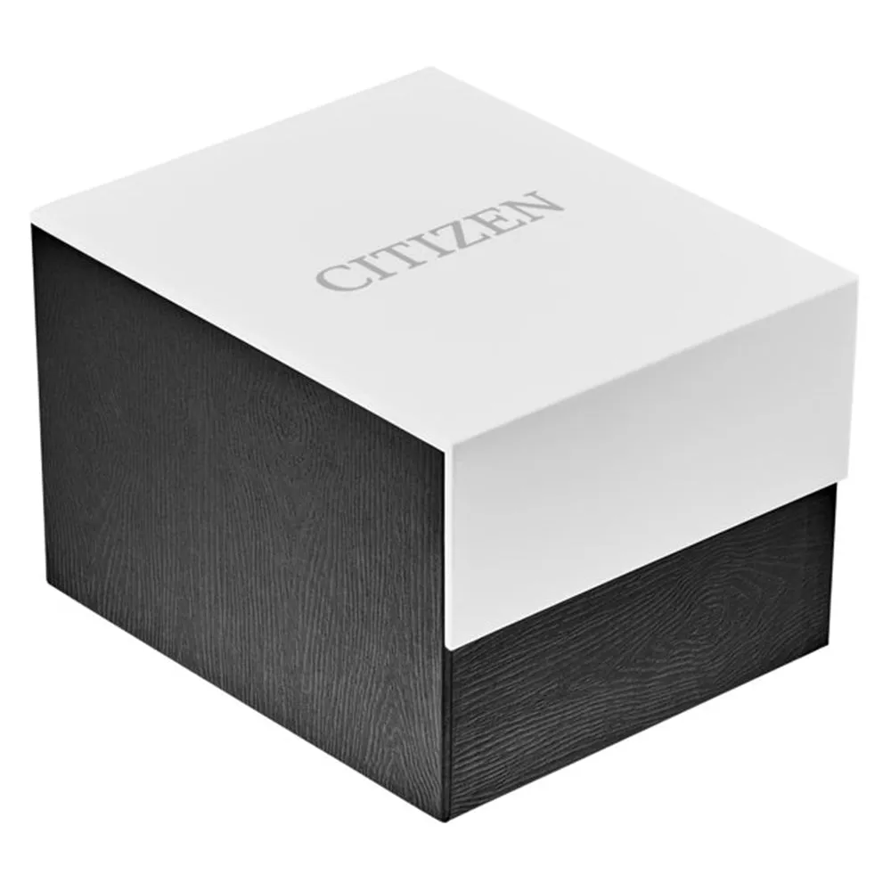 Citizen Eco-Drive Mens Brown Leather Band Black Quartz Dial Watch -  CA7003-06E
