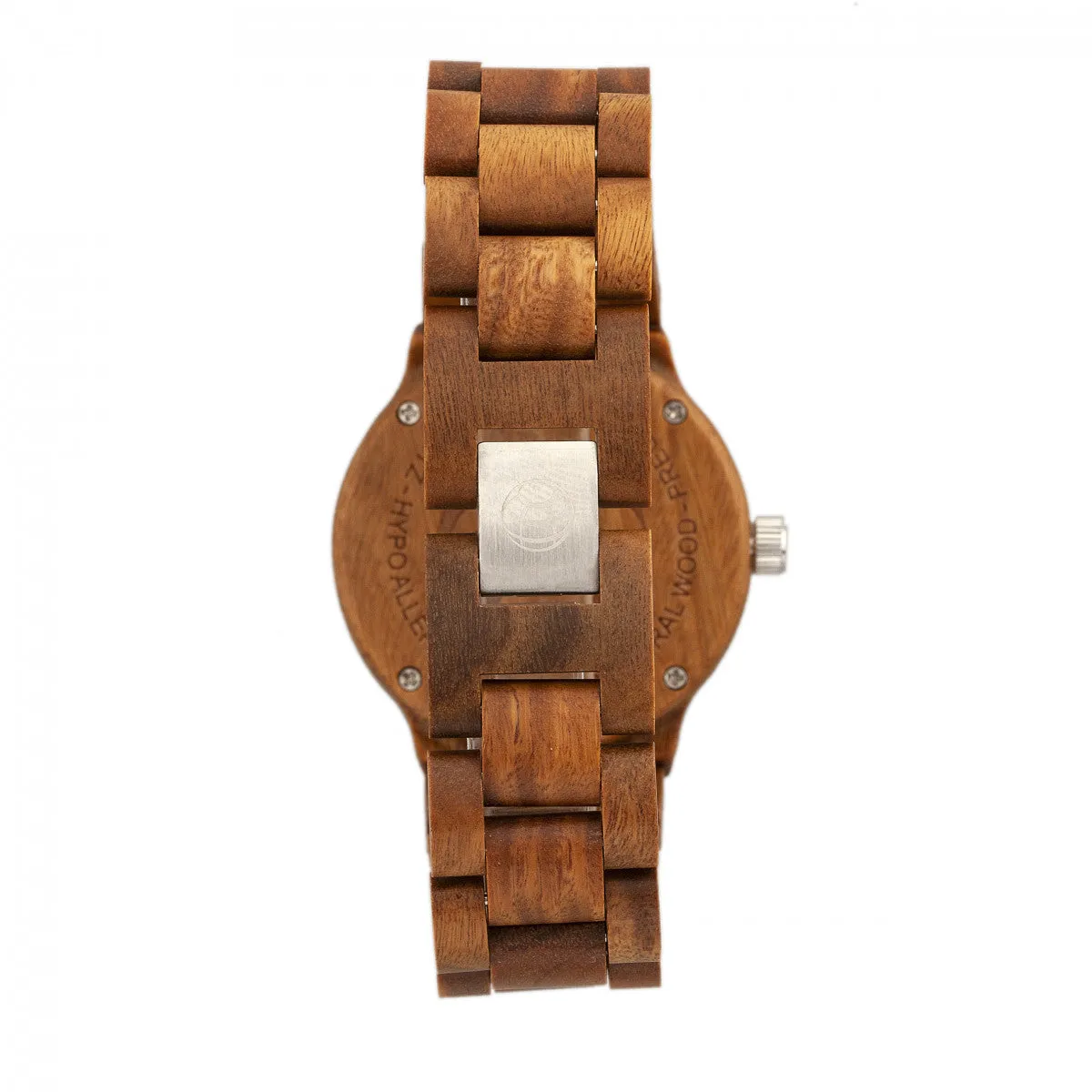 Earth Wood Biscayne Bracelet Watch w/Date - Olive