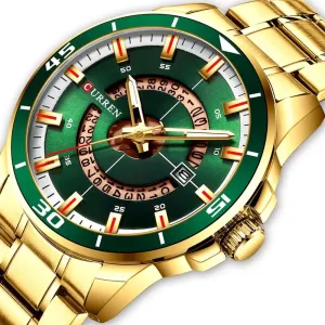 Fashion Design Stainless Steel Quartz Wristwatch with Date for Men