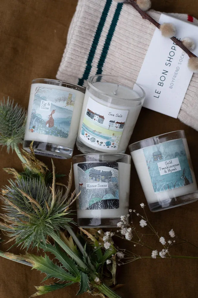 Fig & Olive Illustrated Box Candle