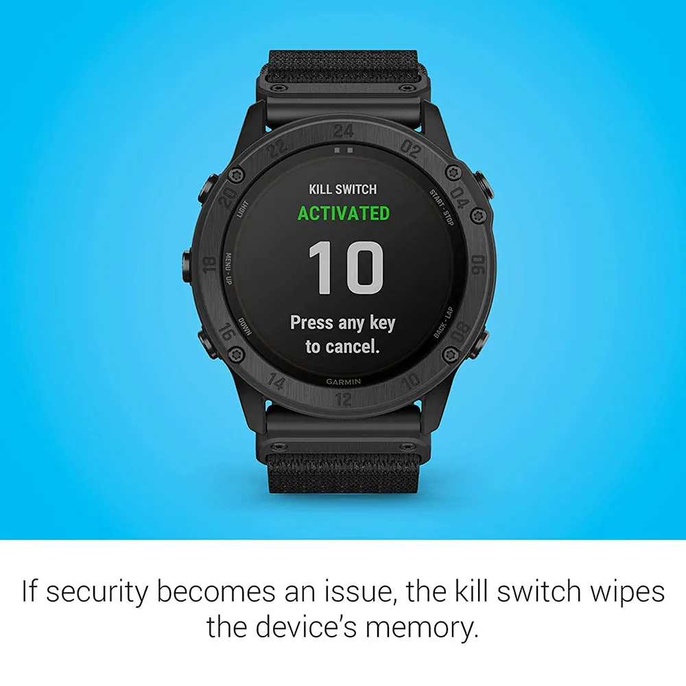 Garmin tactix Black Nylon Band Solar Edition Applied Ballistics Delta Military GPS Smart Watch - 010-02357-50