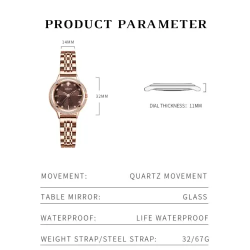 Hardened Face Crystal Starry Sky Watch for Women