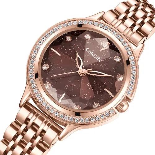 Hardened Face Crystal Starry Sky Watch for Women