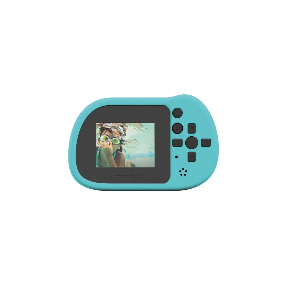 Kidywolf Waterproof Digital Camera- Cyan