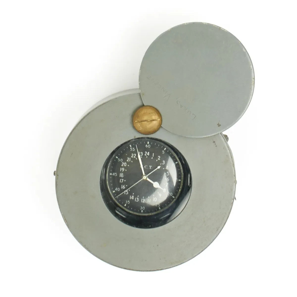 Original WWII USAAF 1942 Hamilton AN5740 G.C.T Navigator Pocket Watch with Case