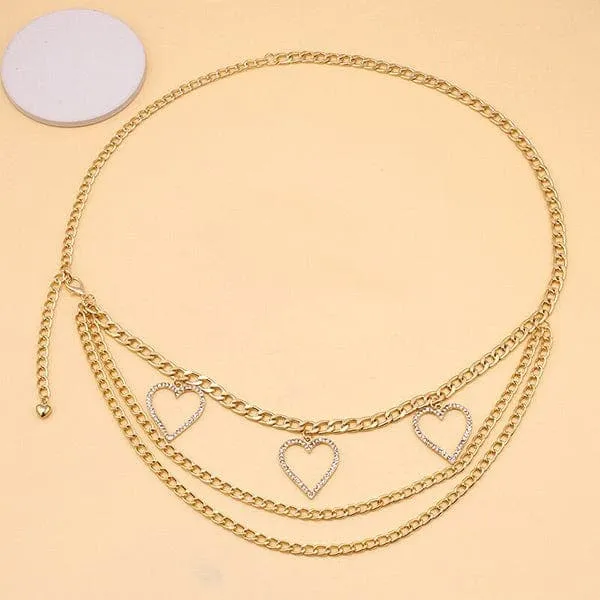 Peach Heart Waist Chain