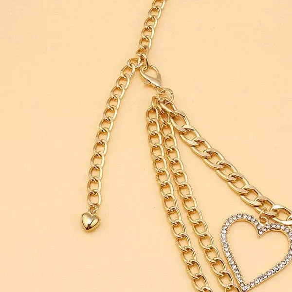 Peach Heart Waist Chain