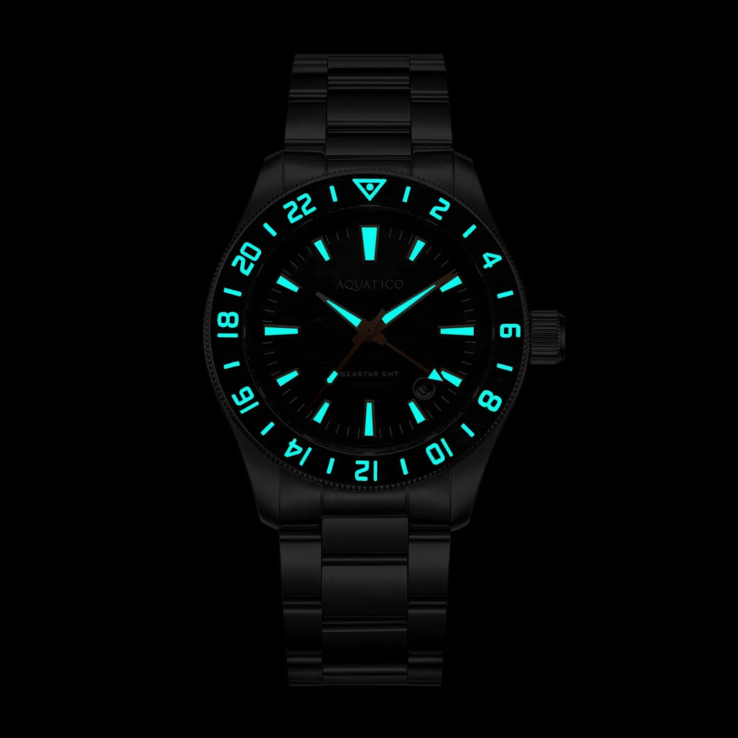 Sea Star GMT Blue Aventurine Dial Blue and Black Bezel