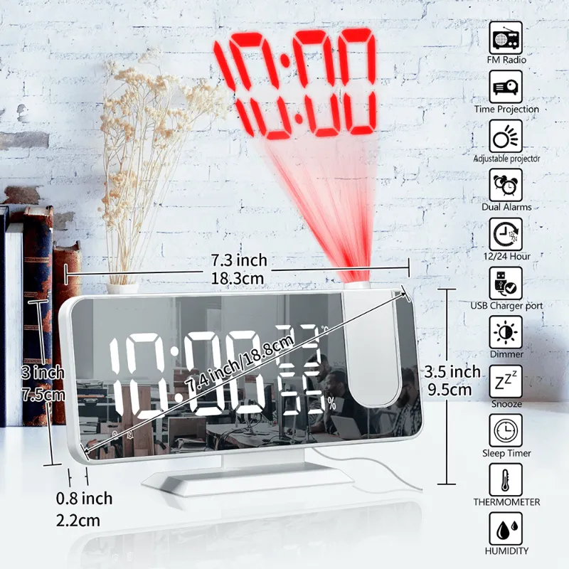 Smart Time Projector Alarm Clock