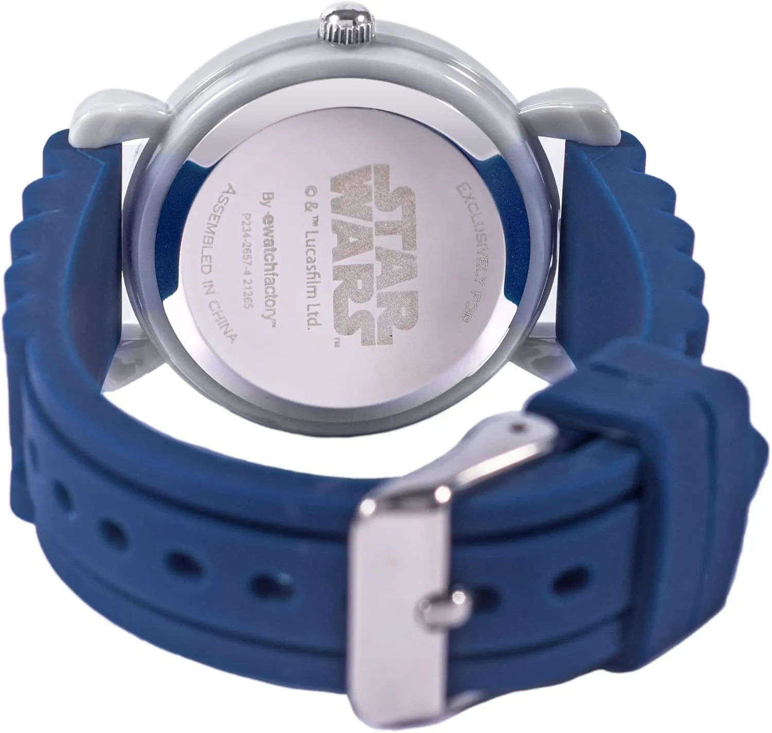 Star Wars The Mandalorian Kids' Plastic Time Teacher Analog Quartz Silicone Strap Watch