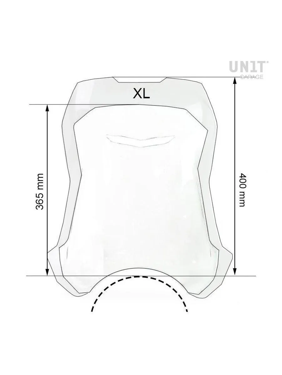 UNIT Garage Windshield with GPS support for Ducati Scrambler 400/800 (2023-on)