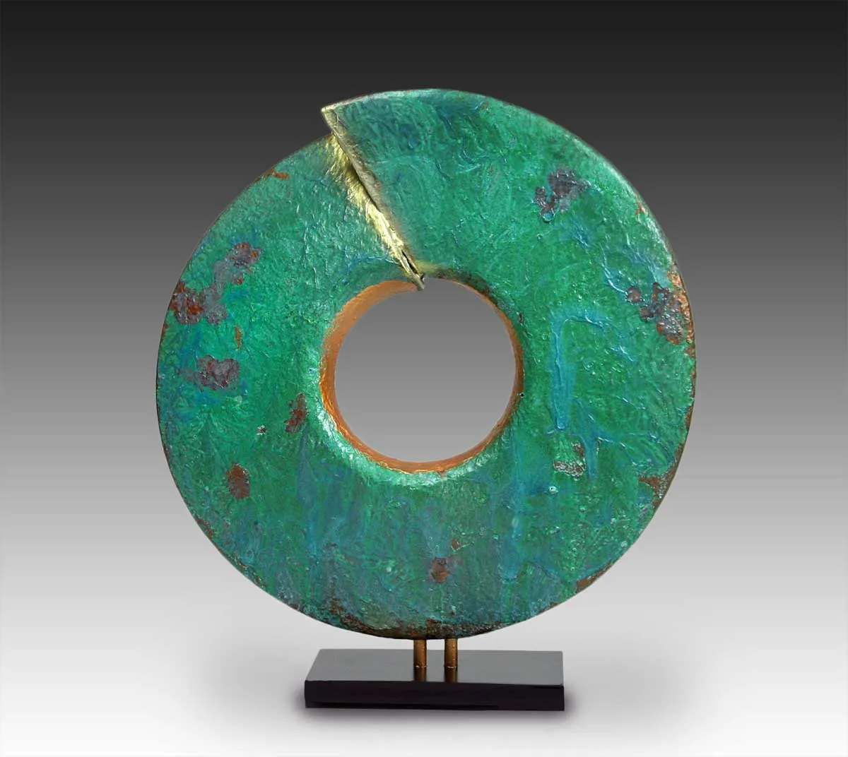 Wisdom with Green Patina